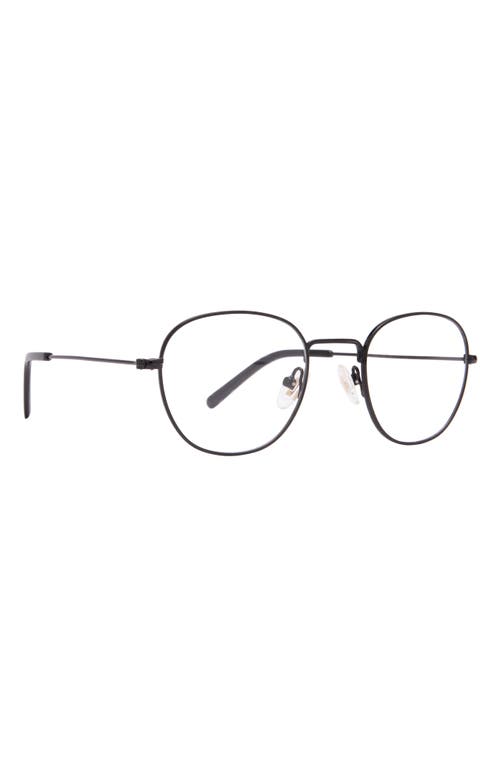 Diff 46mm Round Blue Light Filtering Glasses In Black