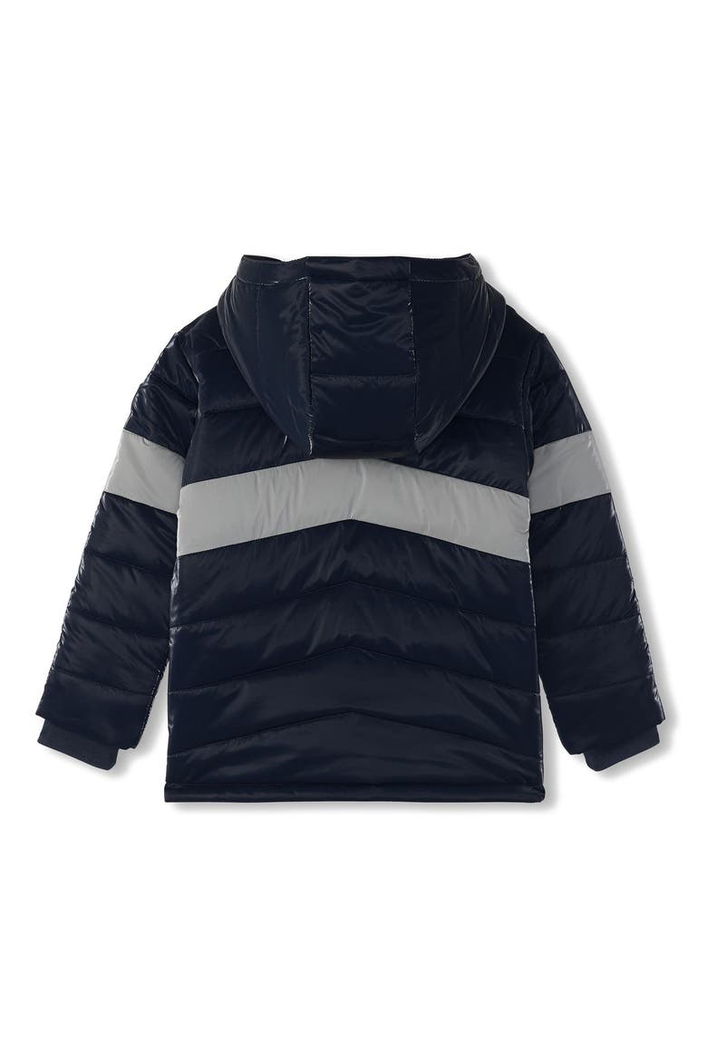 Kids' Shark Colorblock Quilted Jacket, Alternate, color, SALUTE