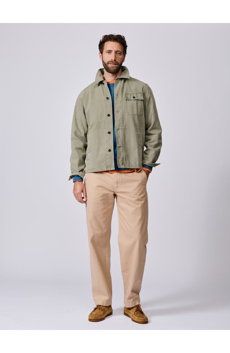 Aubin Dowse Long Sleeve Relaxed Worker Jacket, Alternate, color, Khaki