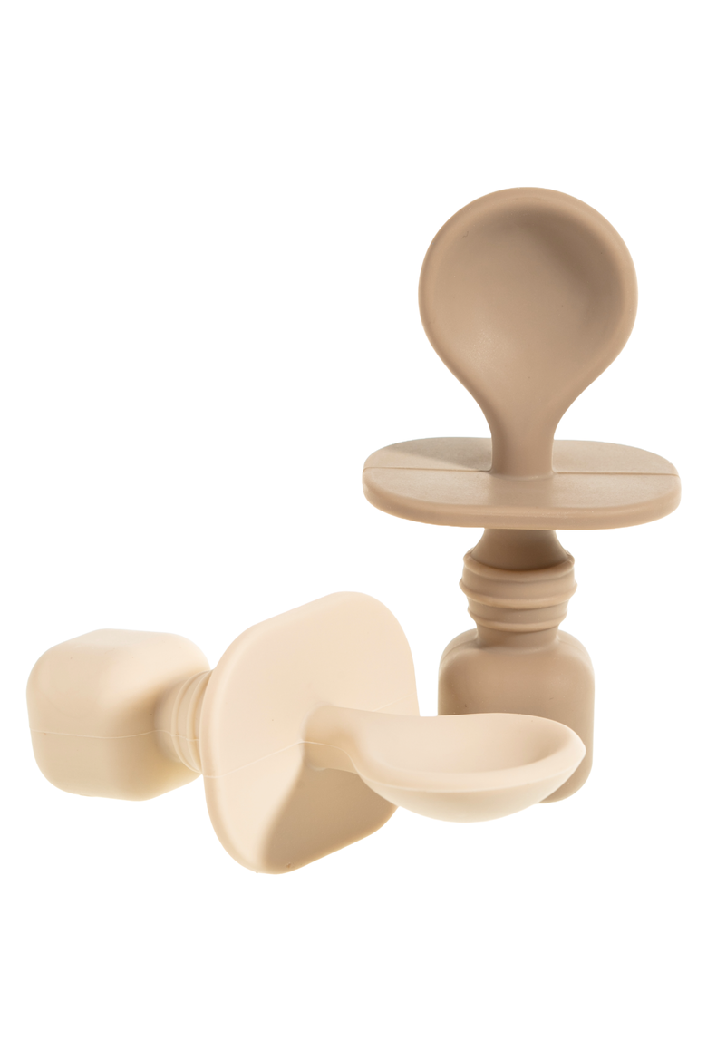 Baby Feeding Spoon Set 2-Piece, Main, color, Pastel Tan