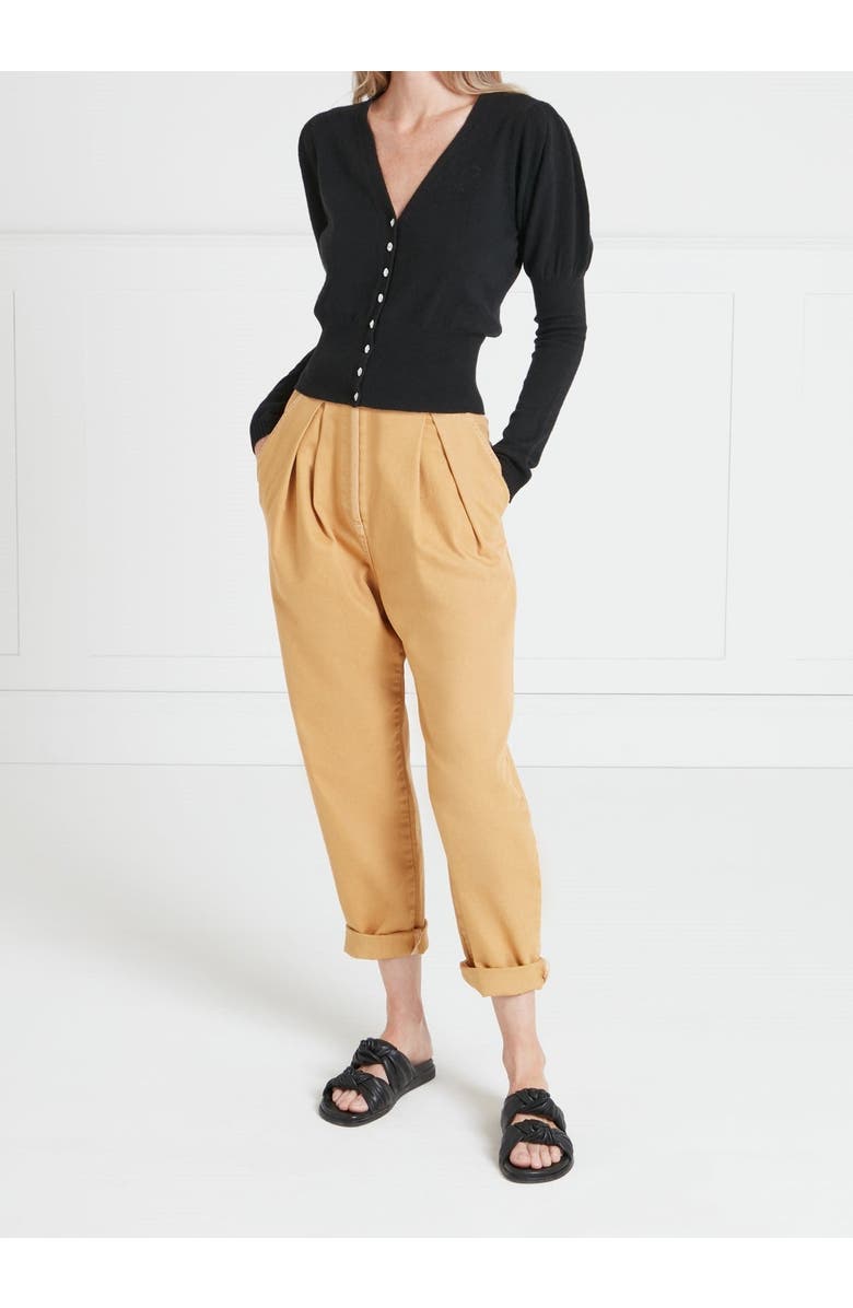 Temperley London Tonal T-Logo Cardigan, Alternate, color, Black