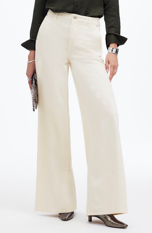 Madewell Sweep Wide Leg Jeans in Vintage Ivory 