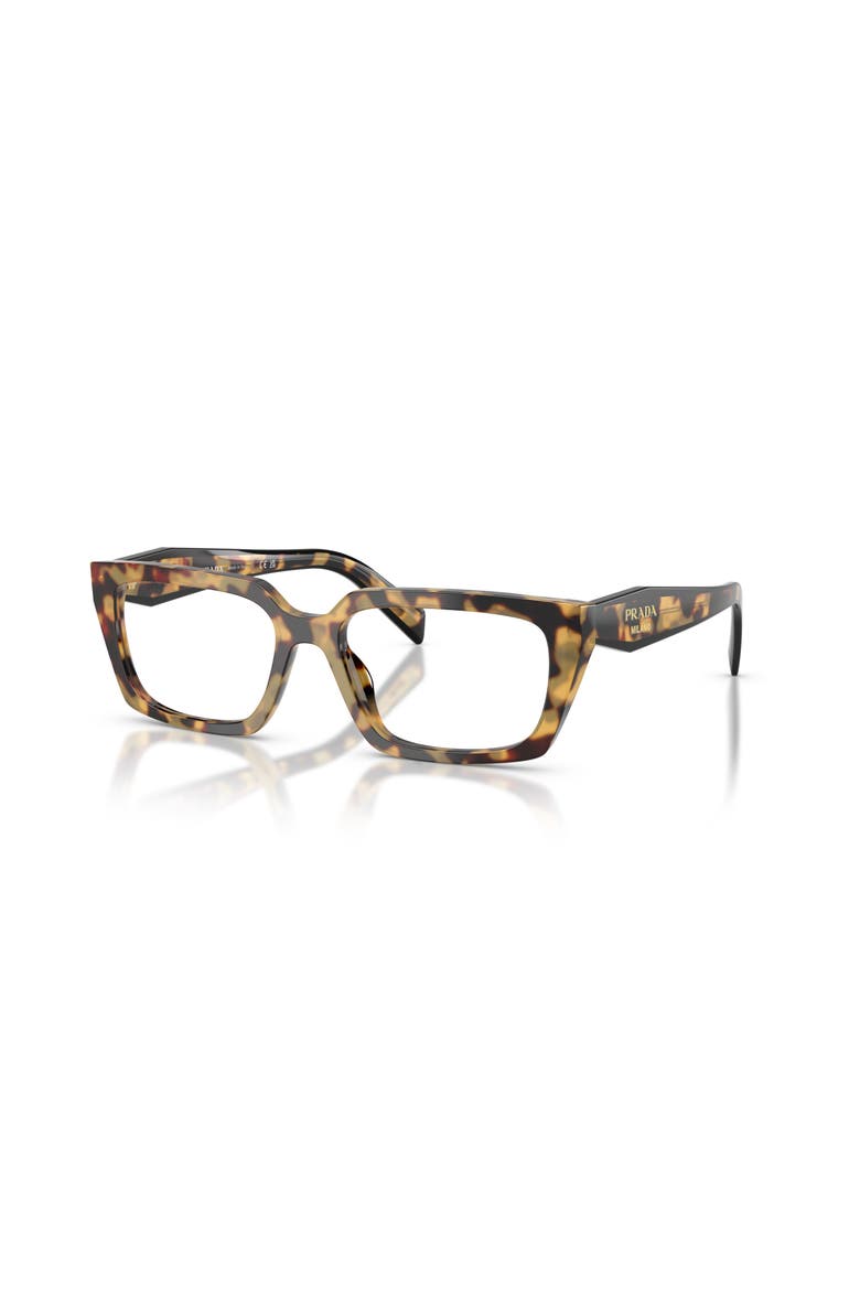 53mm Rectangle optical glasses, Main, color, Tortoise