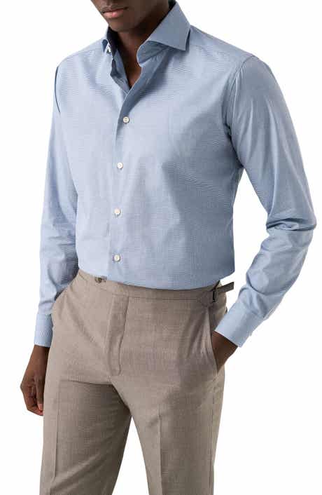 Eton Contemporary Fit Microcheck Shirt