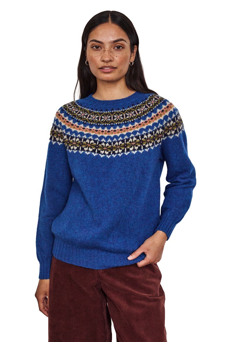 Highlands Crew Neck Sweater, Main, color, Cobalt