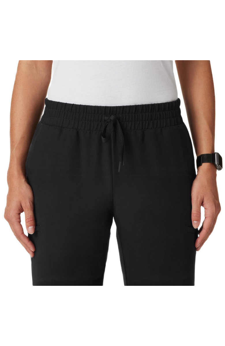 JAANUU Jace Women's 7-Pocket Skinny Scrub Jogger, Alternate, color, Black