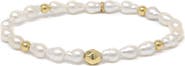 Anzie Boheme White Rice Pearl Bracelet