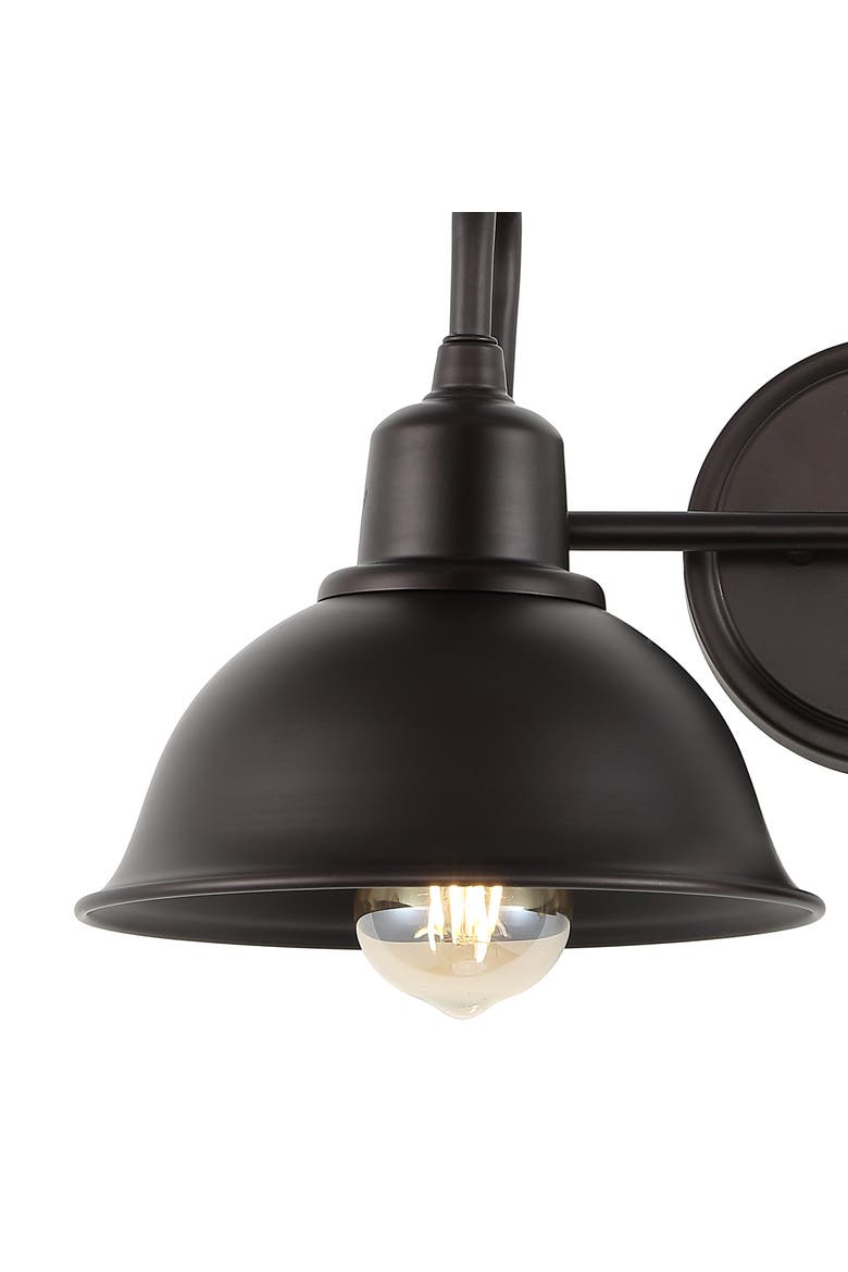 Frisco 2-Light Farmhouse Industrial Iron LED Vanity, Alternate, color, Oil Rubbed Bronze