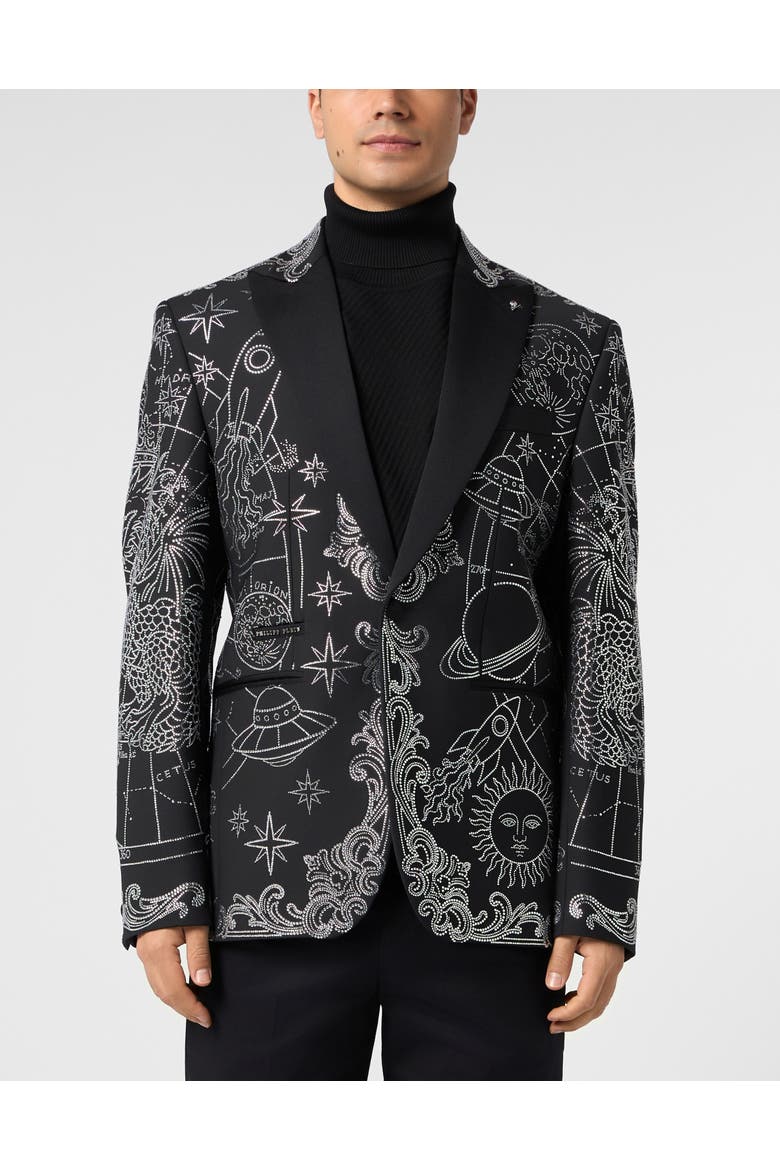 Blazer Stones Zodiac Men, Main, color, black