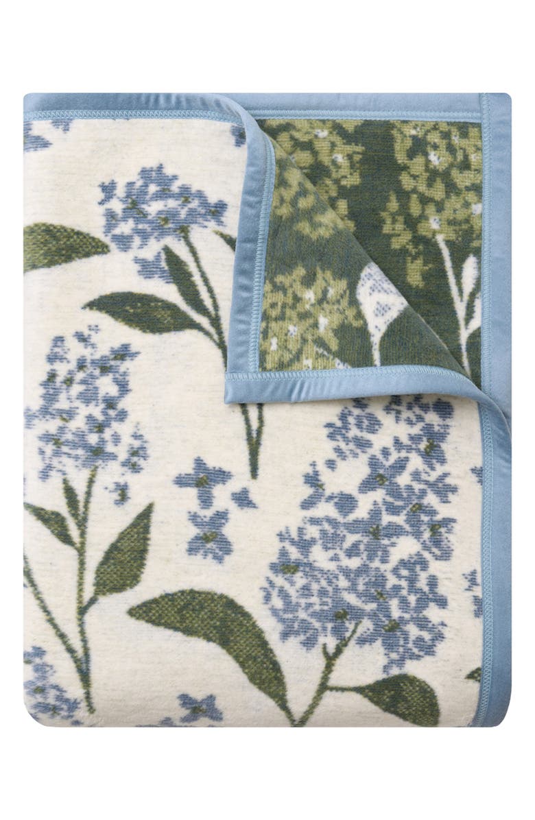 ChappyWrap Lilacs Throw Blanket, Main, color, Blue