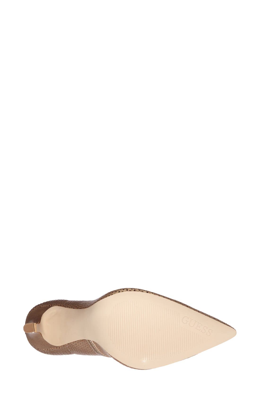 'Rabbit' Pointy Toe Pump, Alternate, color, GOLD