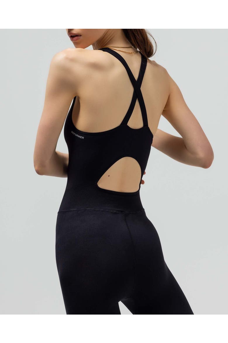 The Bodysuit With The Keyhole Back, Alternate, color, BLACK