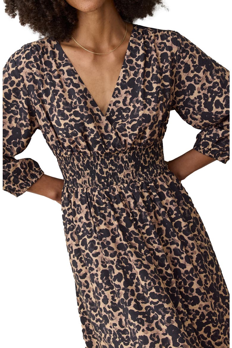 Daphne Leopard Long Sleeve Maxi Dress, Alternate, color, LEOPARD