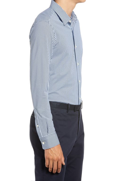 Hugo Boss Ronni Regular Fit Check Button-up Shirt In Blue
