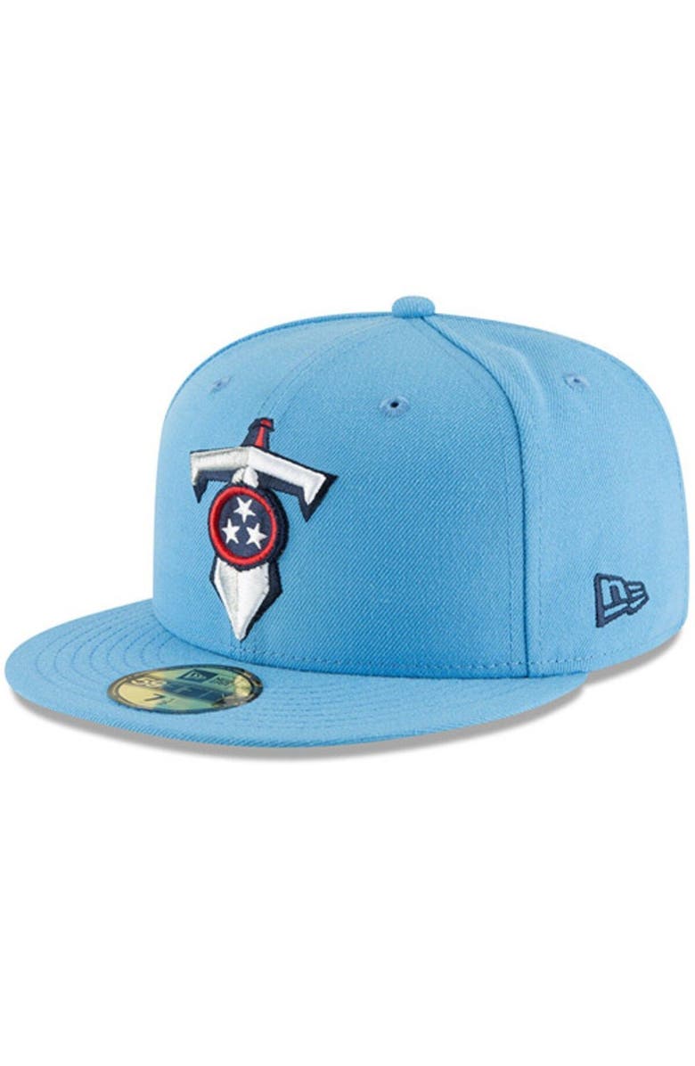 New Era Men's New Era Light Blue Tennessee Titans Omaha 59FIFTY Fitted Hat, Main, color, Light Blue