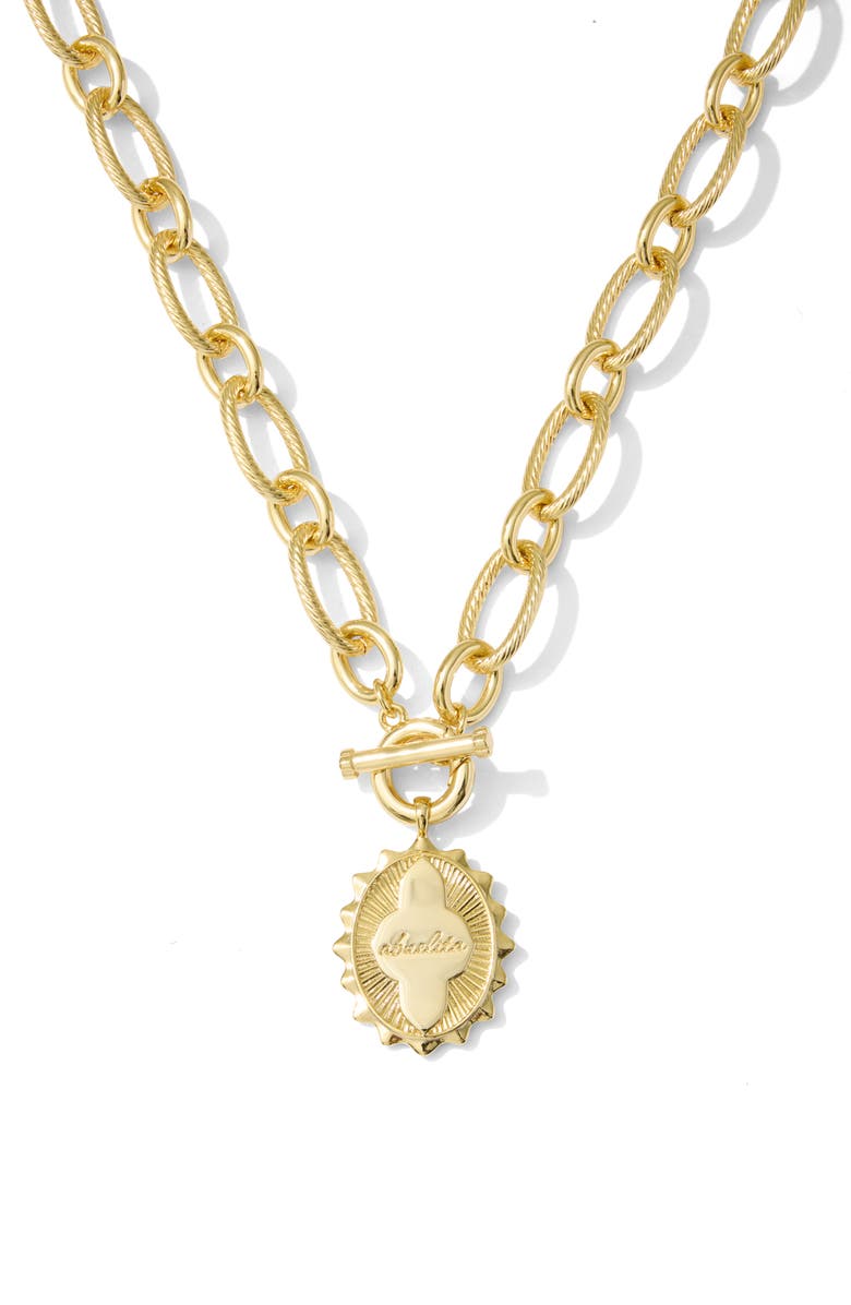 Kendra Scott Abuelita Pendant Necklace, Alternate, color, Gold Metal