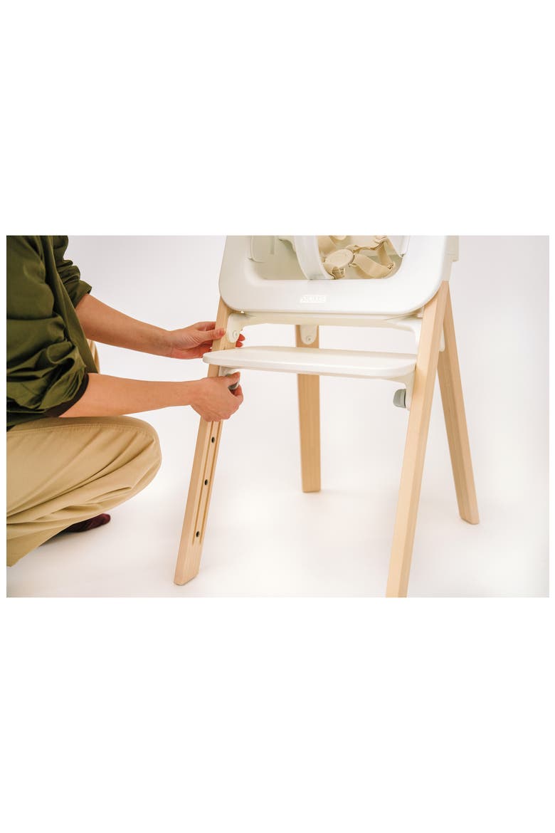 Steps High Chair, Alternate, color, WHITE / NATURAL