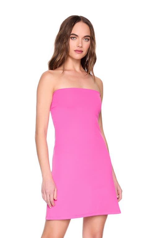 Susana Monaco Core Strapless Tube Minidress In Hot Pink
