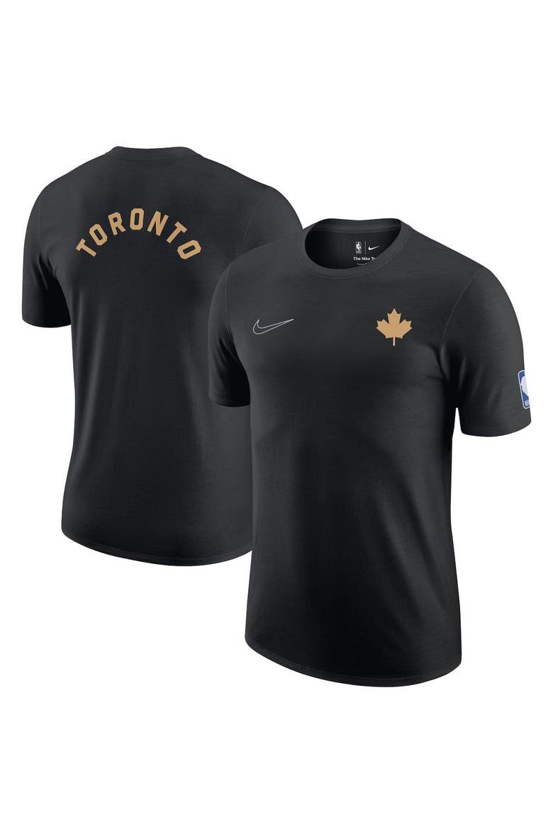 Men's Nike Black Toronto Raptors 2022/23 City Edition Courtside Max90 Backer T-Shirt, Alternate, color, Black