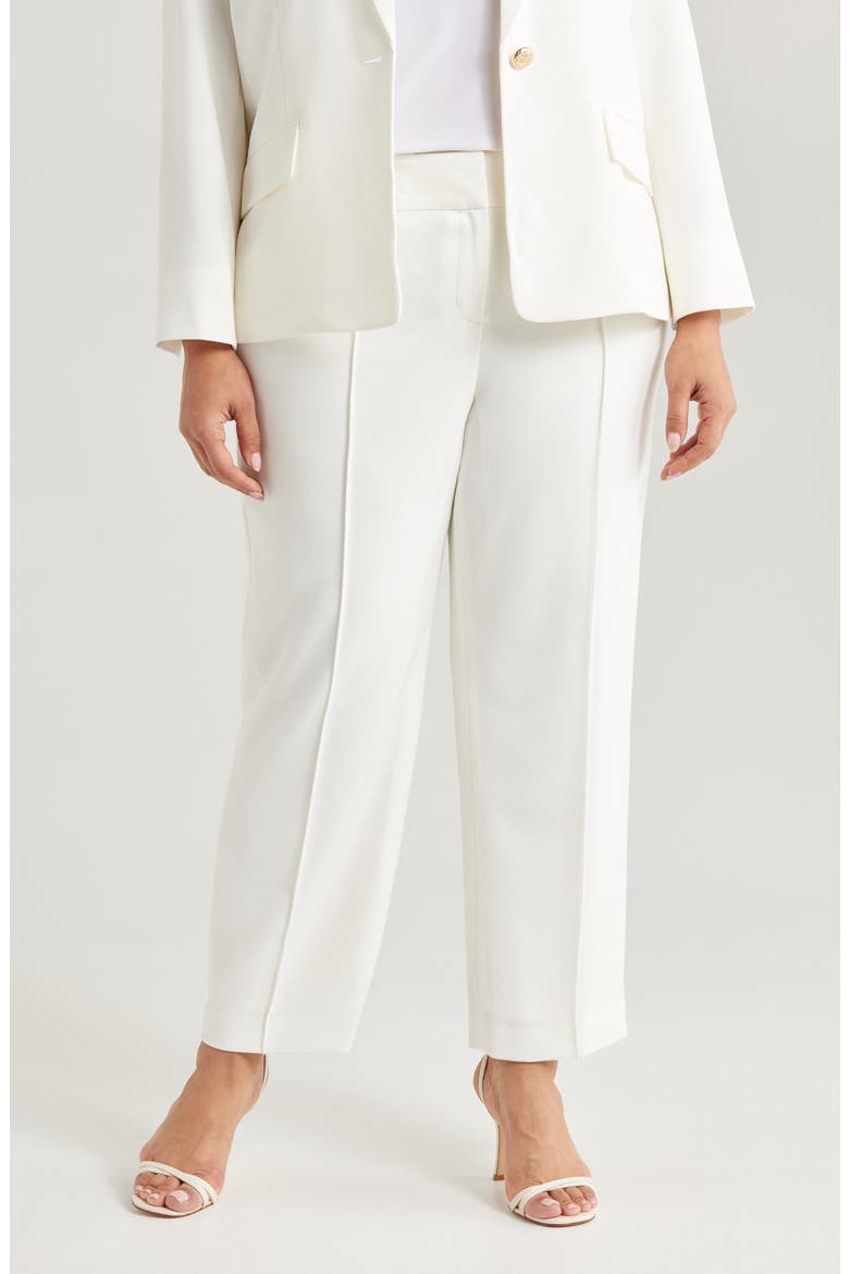 Flat Front Slim Pants, Main, color, VANILLA ICE
