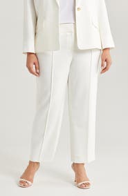 KASPER Flat Front Slim Pants