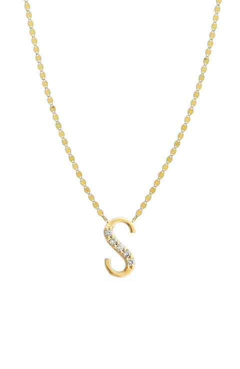 14K Gold Initial Pendant Necklace