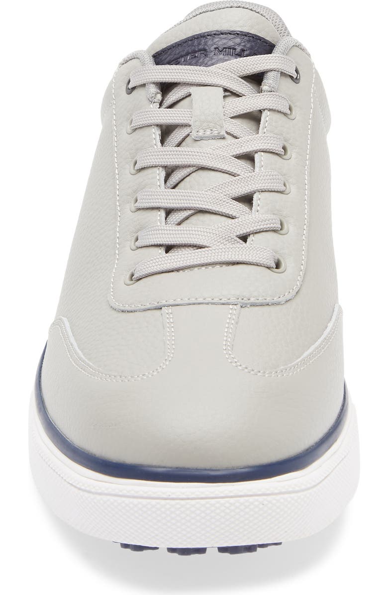 Peter Millar Drift Hybrid Water Resistant Leather Golf Shoe, Alternate, color, British Grey