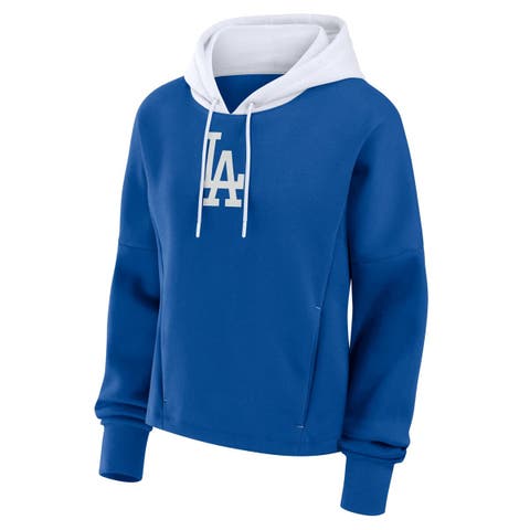 Women's Fanatics Royal Los Angeles Dodgers Oversized Legacy Favorite Spectator Pullover Hoodie