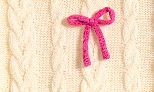 Iris & Ivy Kids' Bow Sweater & Skirt Set In Neutral