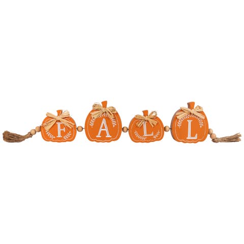 Mini Pumpkins Wooden Fall Harvest Sign - 22"