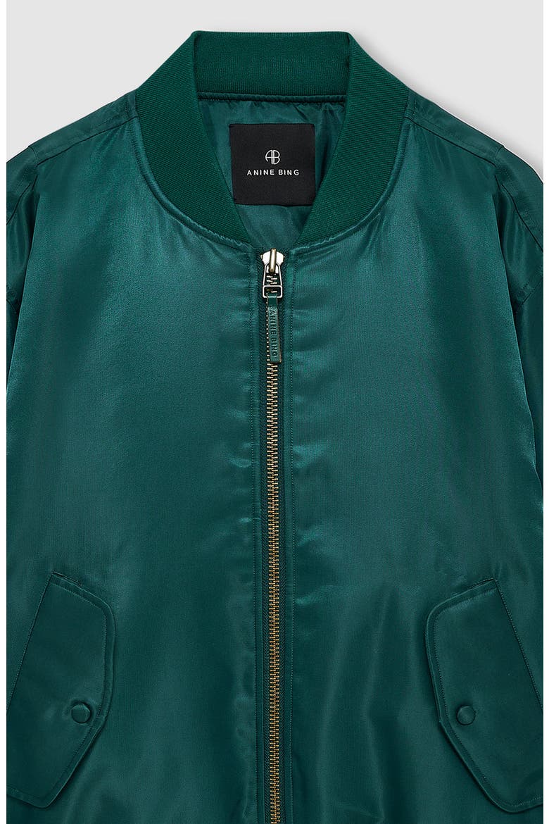Leon Bomber Jacket, Alternate, color, Deep Emerald