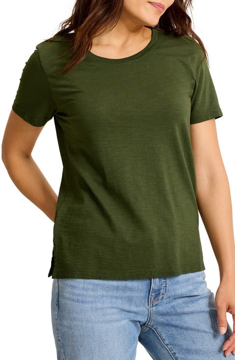 Indigo Palms Cotton T-Shirt