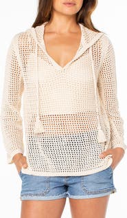 Roxy Summer Nights Open Stitch Hooded Tunic