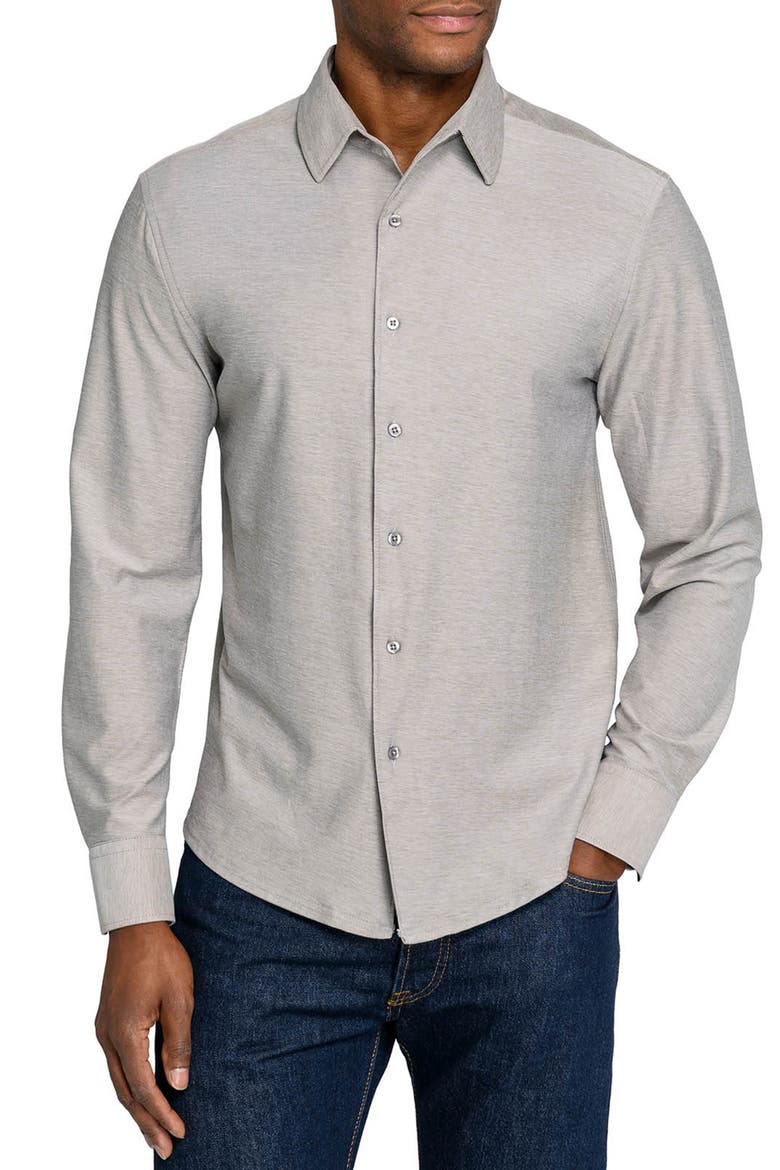 Solid Mapleton Luxe Cross Dyed Long Sleeve Shirt, Main, color, TAN