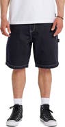 Quiksilver Baggy Fit Cotton Denim Cargo Shorts