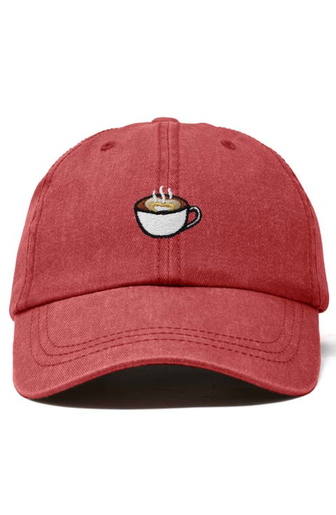 Cappuccino Embroidered Casual Cap