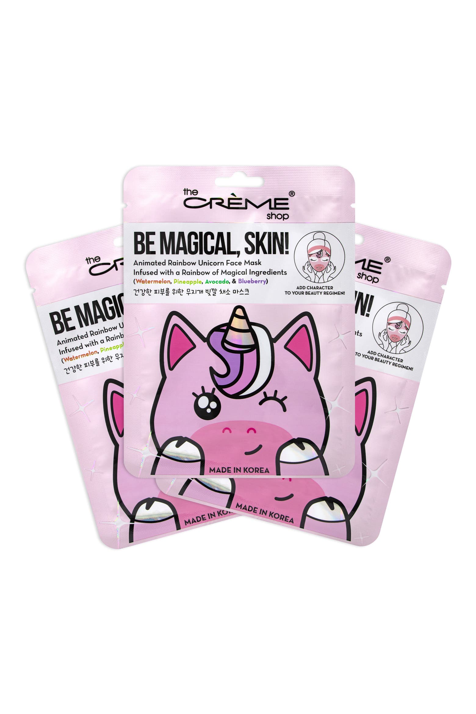 Cleaning Rugs Animation THE CREME SHOP Be Magical, Skin! Animated Rainbow Unicorn Face Mask ...