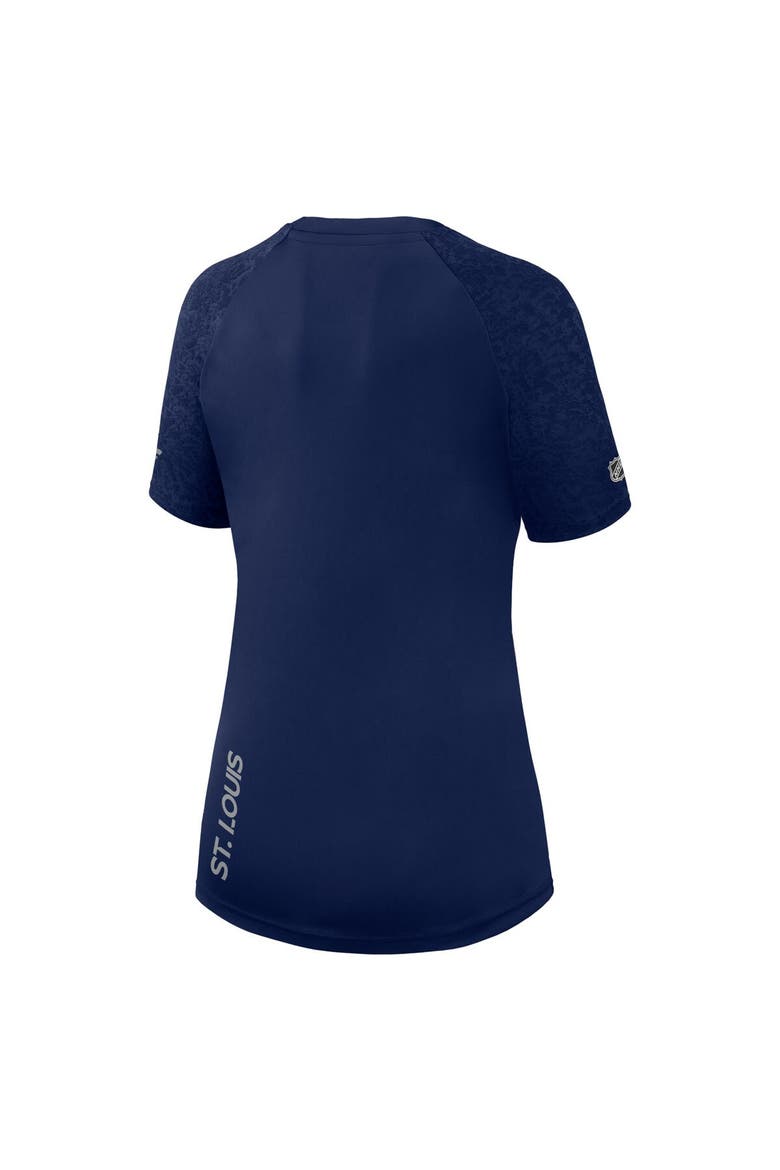 Women's Fanatics Branded  Navy St. Louis Blues Authentic Pro Tech T-Shirt, Alternate, color, Navy