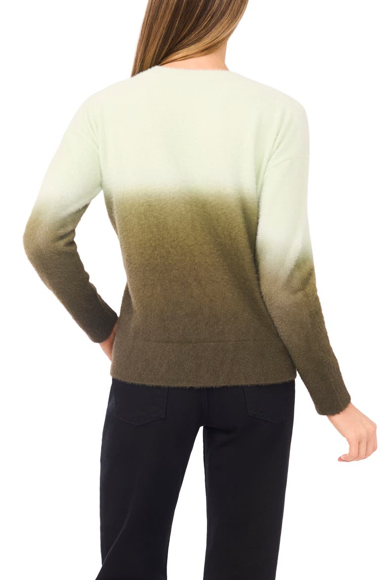 Ombré Crewneck Sweater, Alternate, color, SEACREST