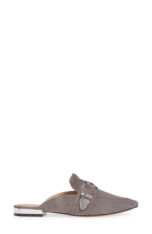 Linea Paolo Ace Buckle Pointed Toe Mule In Brown