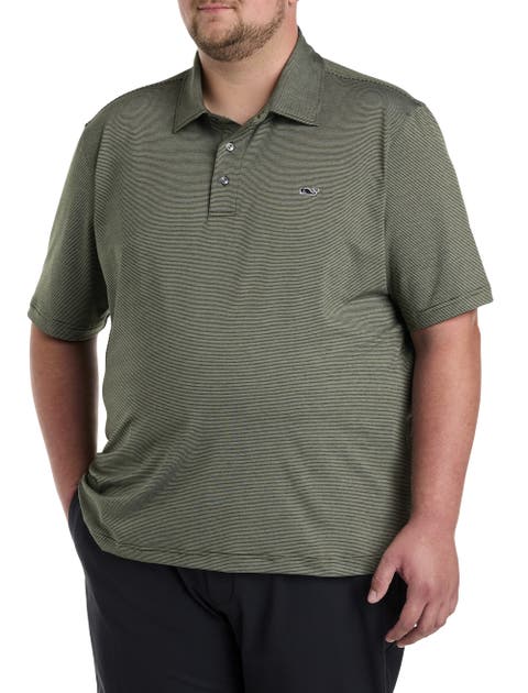 Big & Tall St. Jean Striped Sankaty Performance Polo Shirt
