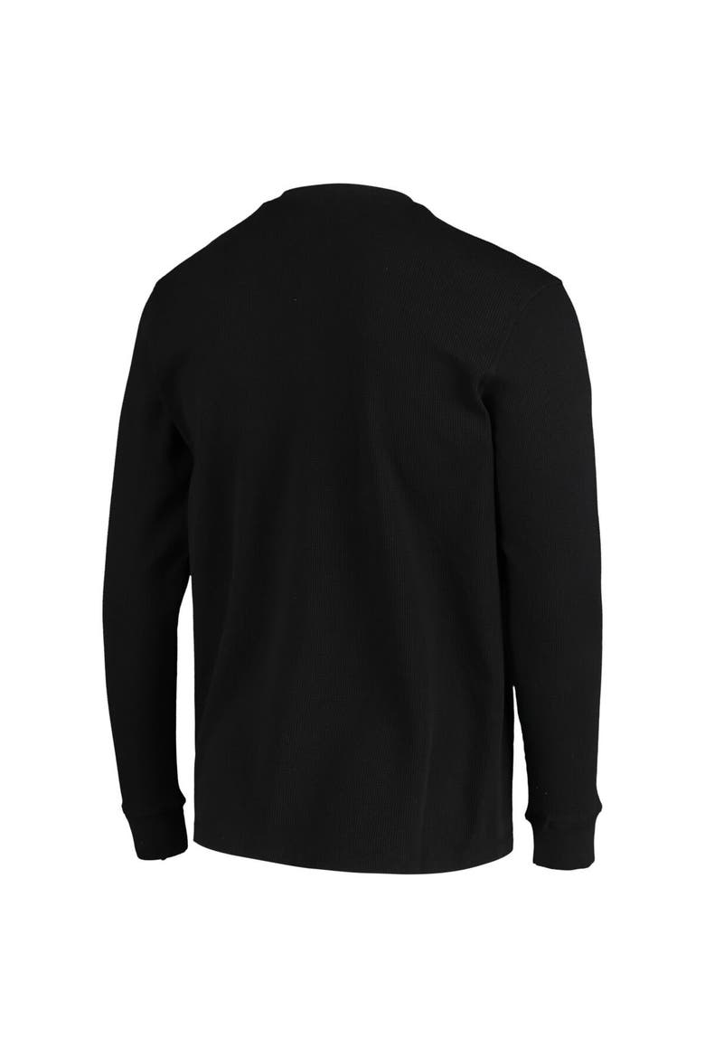 Men's Dunbrooke Black Las Vegas Raiders Logo Maverick Thermal Henley Long Sleeve T-Shirt, Alternate, color, Black