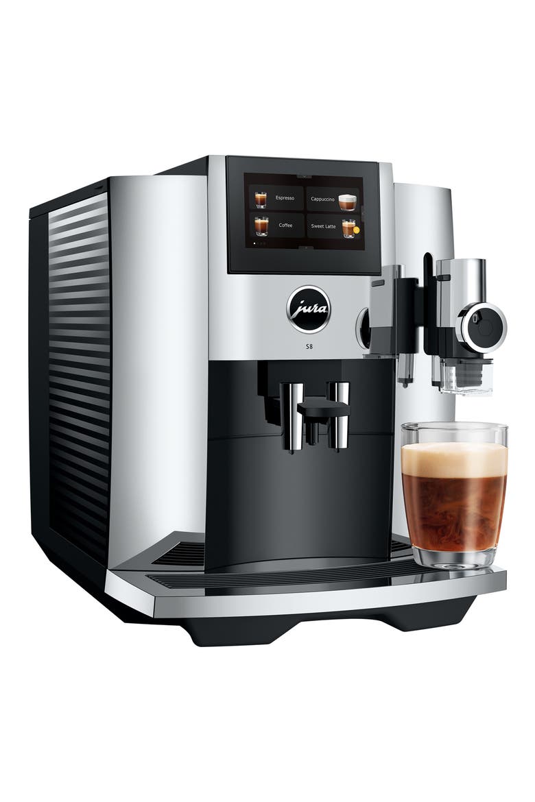 S8 Chrome Automatic Espresso Machine, Alternate, color, CHROME
