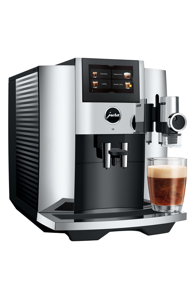 JURA S8 Chrome Automatic Espresso Machine, Alternate, color, Chrome