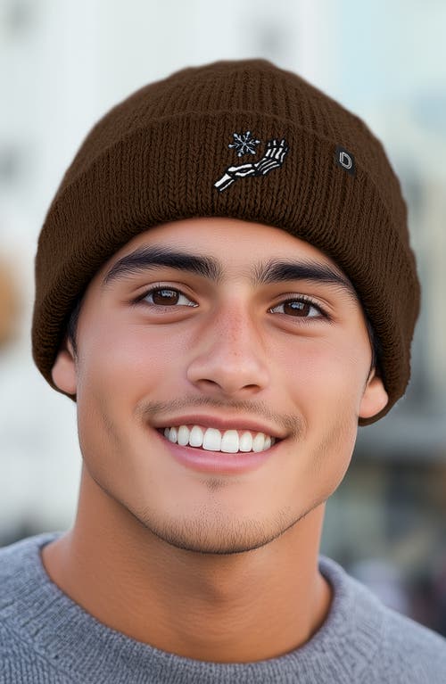Dalix Chill Touch Beanie In Brown