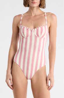 Onia Marilyn Underwire Ruffle One-Piece Swimsuit