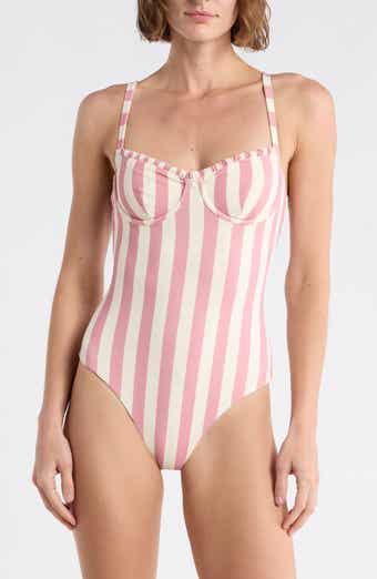 Onia Marilyn Underwire Ruffle One-Piece Swimsuit