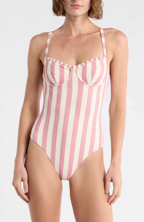 Onia Marilyn Underwire Ruffle One-Piece Swimsuit
