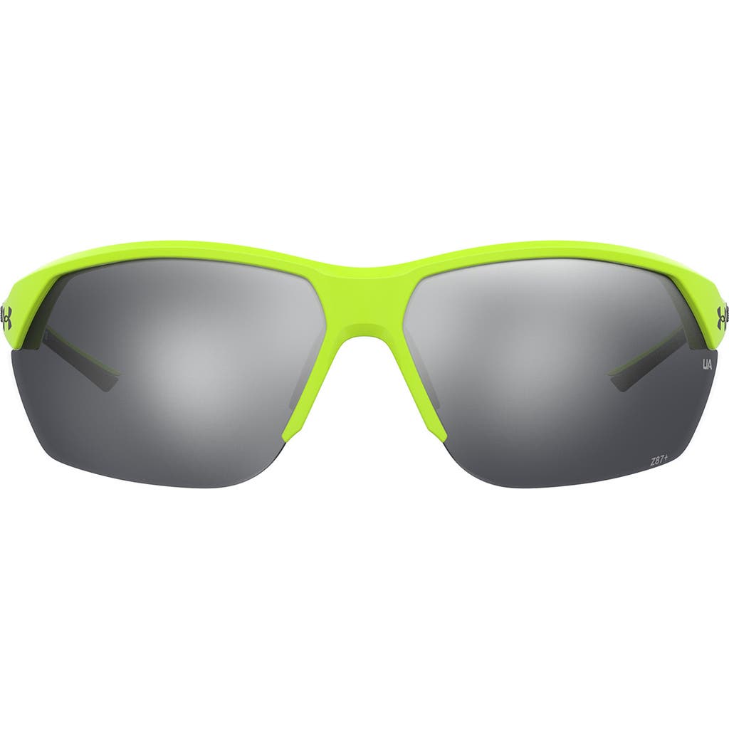 Under Armour Complete Half Rim Sunglasses In Yellow