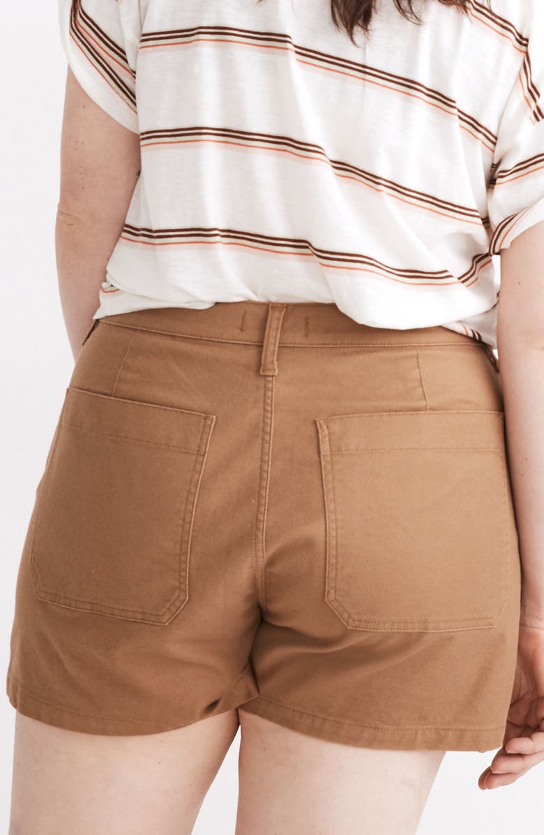 Madewell Perfect Military Twill Shorts, Alternate, color,